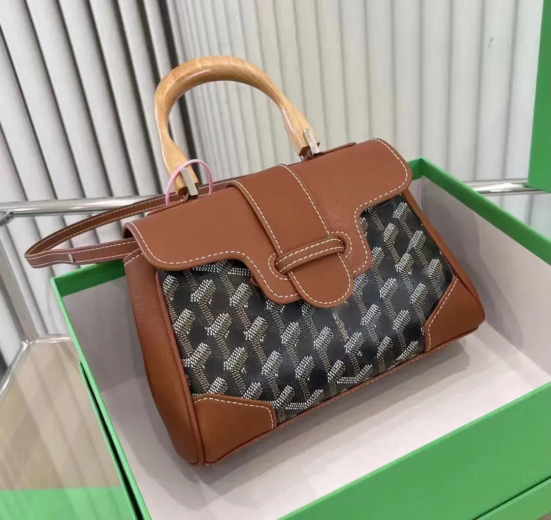 Дизайнерские сумки на ремне Woody Tote Sac Saigon Кожаные сумки Модные вечерние сумки через плечо Женские клатчи Totes Кошельки и сумки 2340