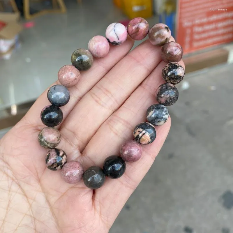 DHgate.com:Natural Rhodonite Beaded Bracelet with Black Line Marble ...