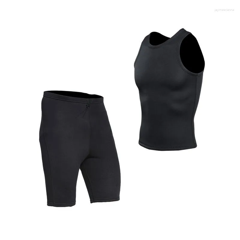 Maillots de bain femme 2023 hommes 2MM néoprène plongée débardeur et short Sports nautiques chauds natation voile surf plongée en apnée