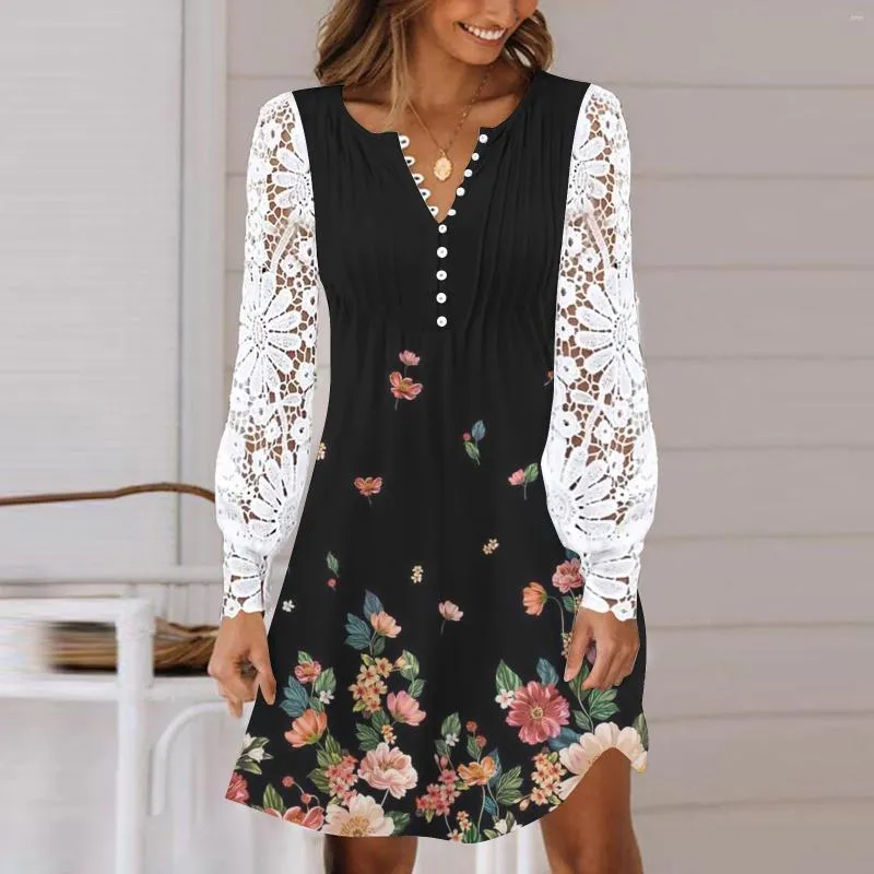 Casual Dresses Women Gradient Printing Crew Neck... From Join3, $31.92 |  DHgate.Com