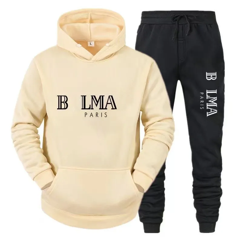 y chándales para mujer Diseñador Sudadera Traje Conjunto para hombre Algodón puro Moda Sudadera con capucha Pantalones Sudadera Ropa deportiva La misma ropa para amantes M-3XL 23S