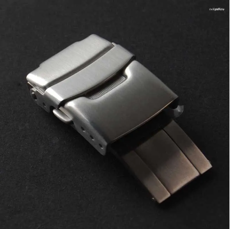 Horlogebanden van hoge kwaliteit 18 mm 20 mm 22 mm vouw veiligheidssluiting gesp inzet Deli22