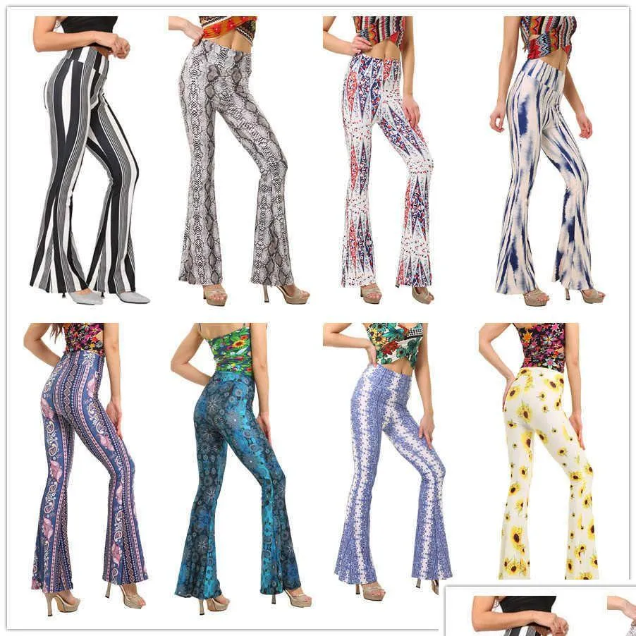 Ethnic Clothing Womens Trendy Clothes Tight Buttock Print Flare Casual Straight Chinese Traditional Costumes Drop Delivery Apparel Dhyvk