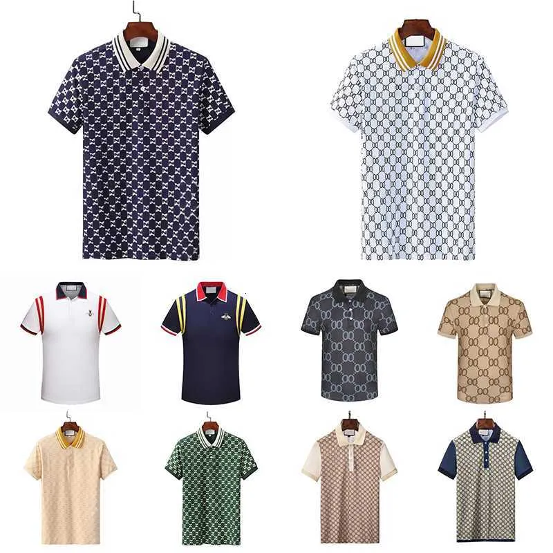 2023 MENS POLOS Lapel Design Shirt Summer Outdoors Short Sleeve Classic G T Shirt Sense Sense Top