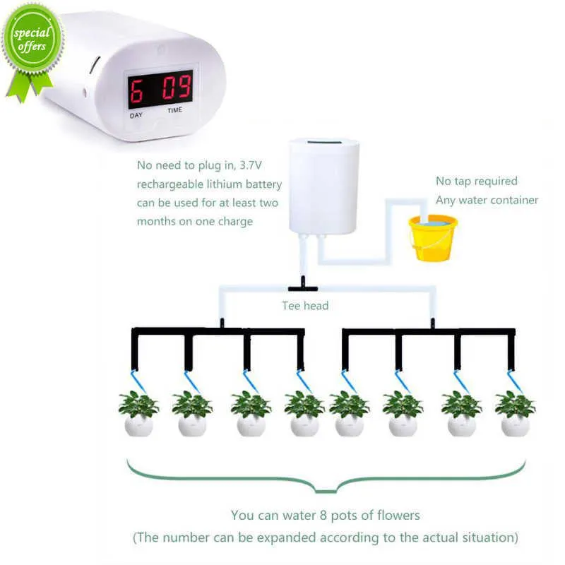 Automatische bewateringspompcontroller met timersysteem Bloemen Planten Home Sprinkler Druppelirrigatieapparaat Pomp Tuingereedschap