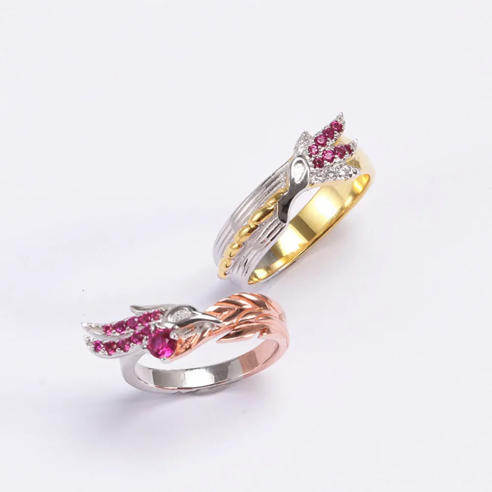 Anillo Solitario LOL Xayah Y Rakan S925 Pareja De Plata Esterlina Anillos Liga De Juego Perifericos Leyendas Amantes Hombres Mujeres Novia Regalos 230625 De 16.58 DHgate