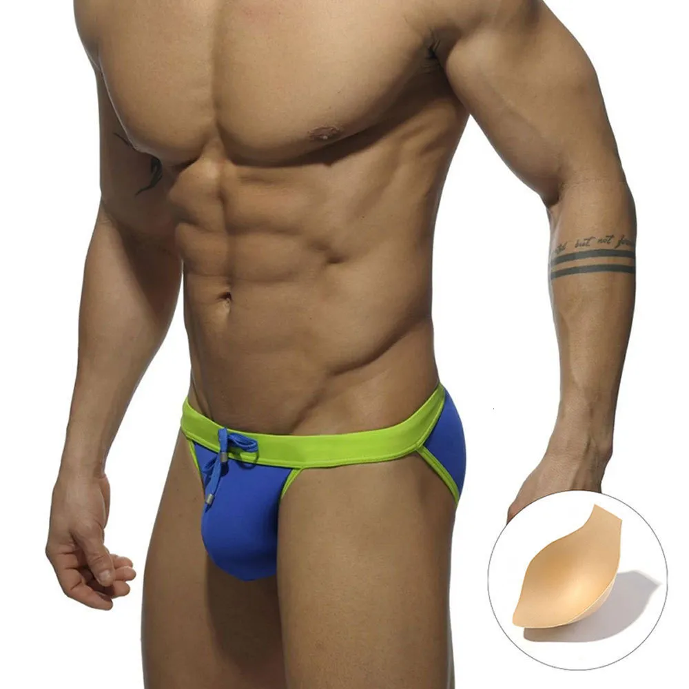 Mens Sexy Swim Briefs: Narrow Waist Push Up Swimsuit Cheeky Bikini