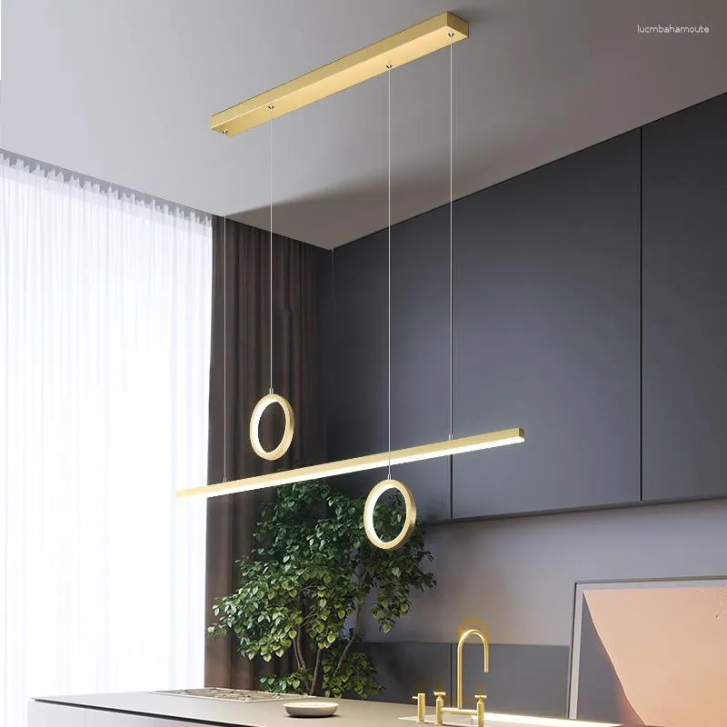 Lampadari Lampadario a LED minimalista moderno Illuminazione per soggiorno Sala da pranzo Lustro Appeso Lamparas Colgantes