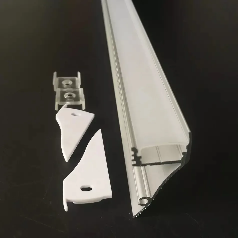Durable Aluminum LED Profile With PMMA Diffuser For Rigid Bars Ideal ...