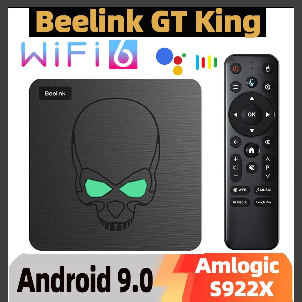 Beelink GT-king Smart Android TV Box Android 9.0 Amlogic S922x 4GB 64GB 2.4G CONTROL 5.8G WIFI 6 1000M LAN