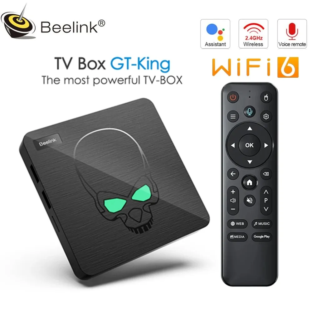 Beelink GT-King Android 9.0 TV Box Amlogic S922X GT King 4G DDR4 64G EMMC SMART TVBOX 2.4G+5G 듀얼 WIFI 6 1000M LAN 4K