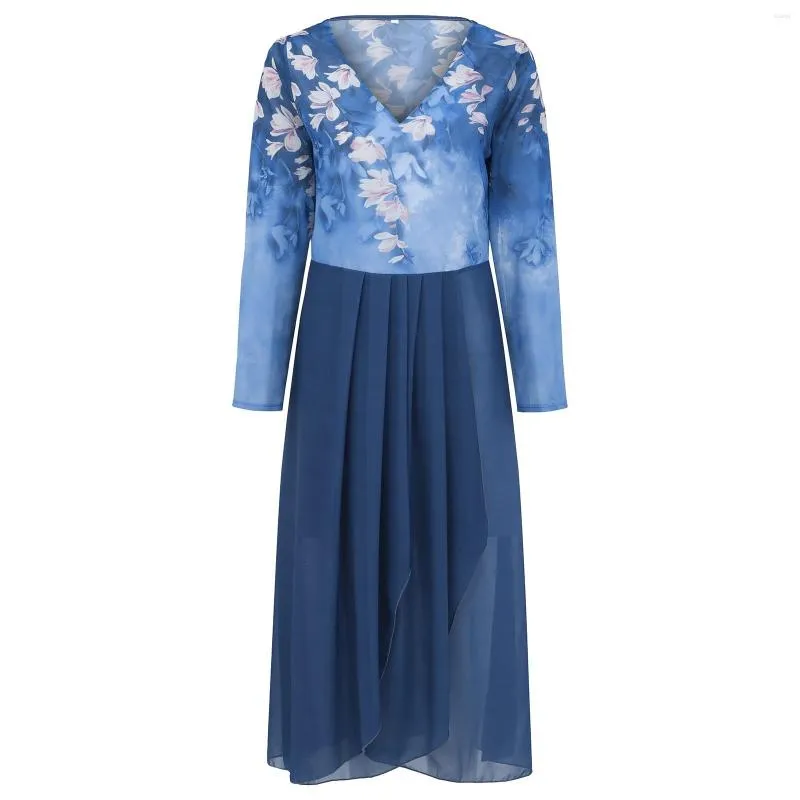 Womens Floral Chiffon Dress With V Neck & Flutter... From Julia_dress,  $49.59 In Bulk