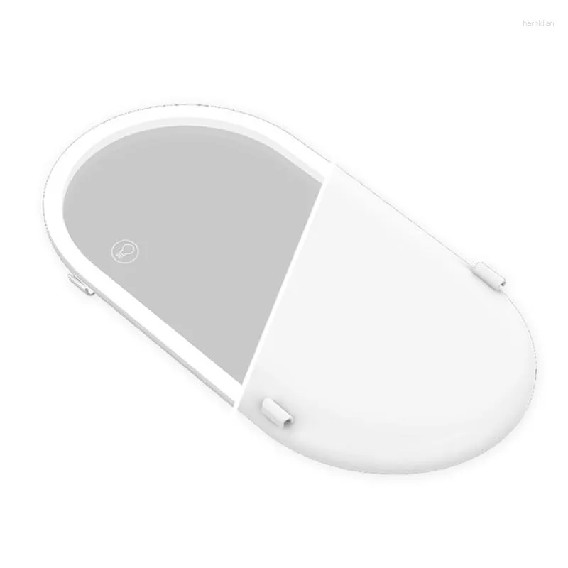 Interiörstillbehör 1 stycke Universal LED Makeup Mirror Touch-Control Switch Visor Set