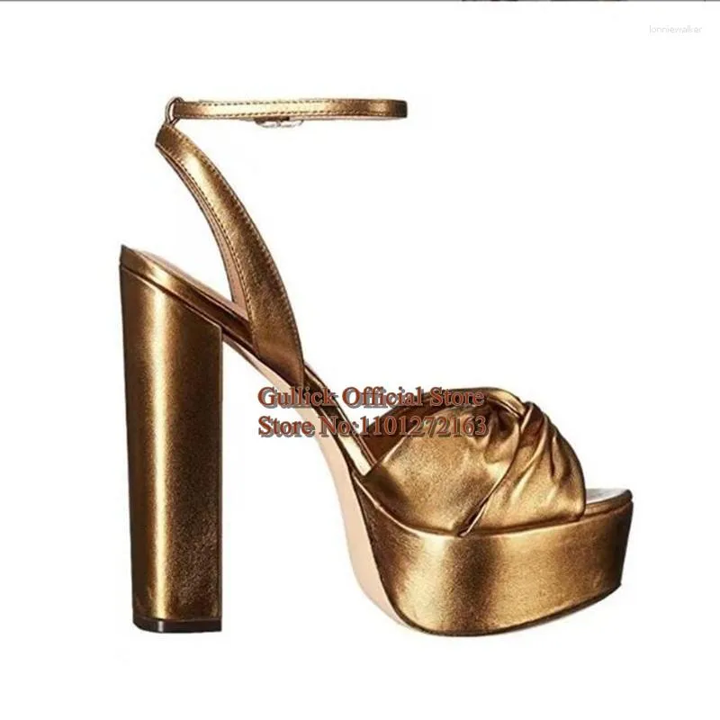 Chrome Metallic Heeled Sandals with Skinny Straps | David's Bridal