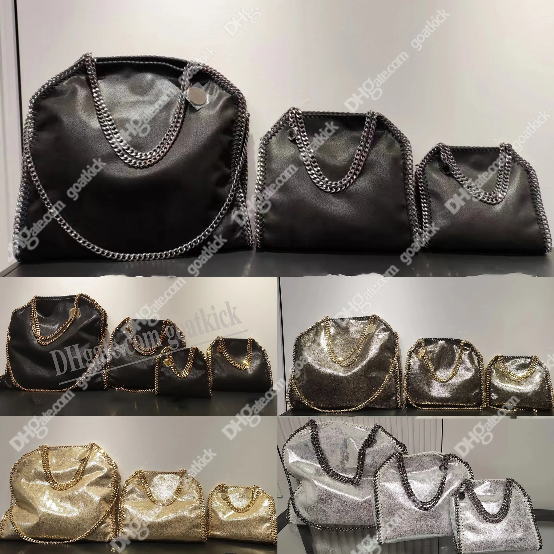 Falabella Grande Sacola Mulheres Preto Luxurys Designers Sacos De Compras Carteira Messenger Bolsas De Couro Bolsas De Ombro Bolsas De Qualidade Stella Mccartney Crossbody