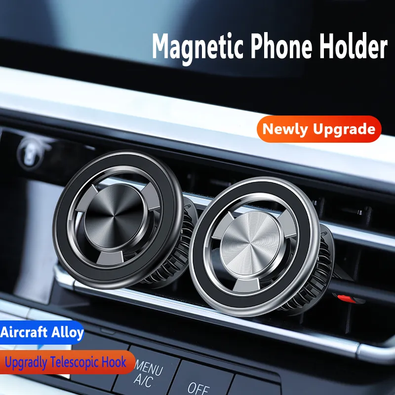 iPhone用マグサフェカーマウントと互換性のある磁気電話ホルダー14 13 12カーエアベントクリップ携帯電話マウント電話ブラケット