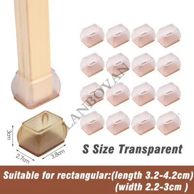 Lote de 3 protectores de fieltro adhesivo rectangular para muebles