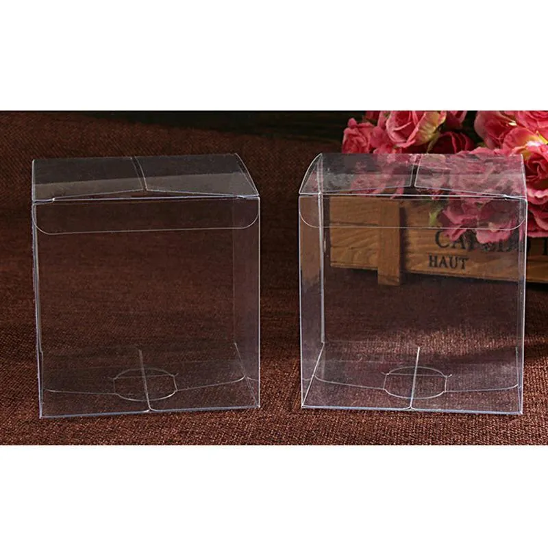 Clear PVC Gift Wrap Container 5x5cm Packaging Boxes For Candy, Wedding  Favors & Party Favants From Pang10, $11.6