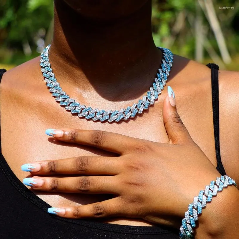 Iced Out Cuban Link Chain - Bling Rhinestone Choker Necklace