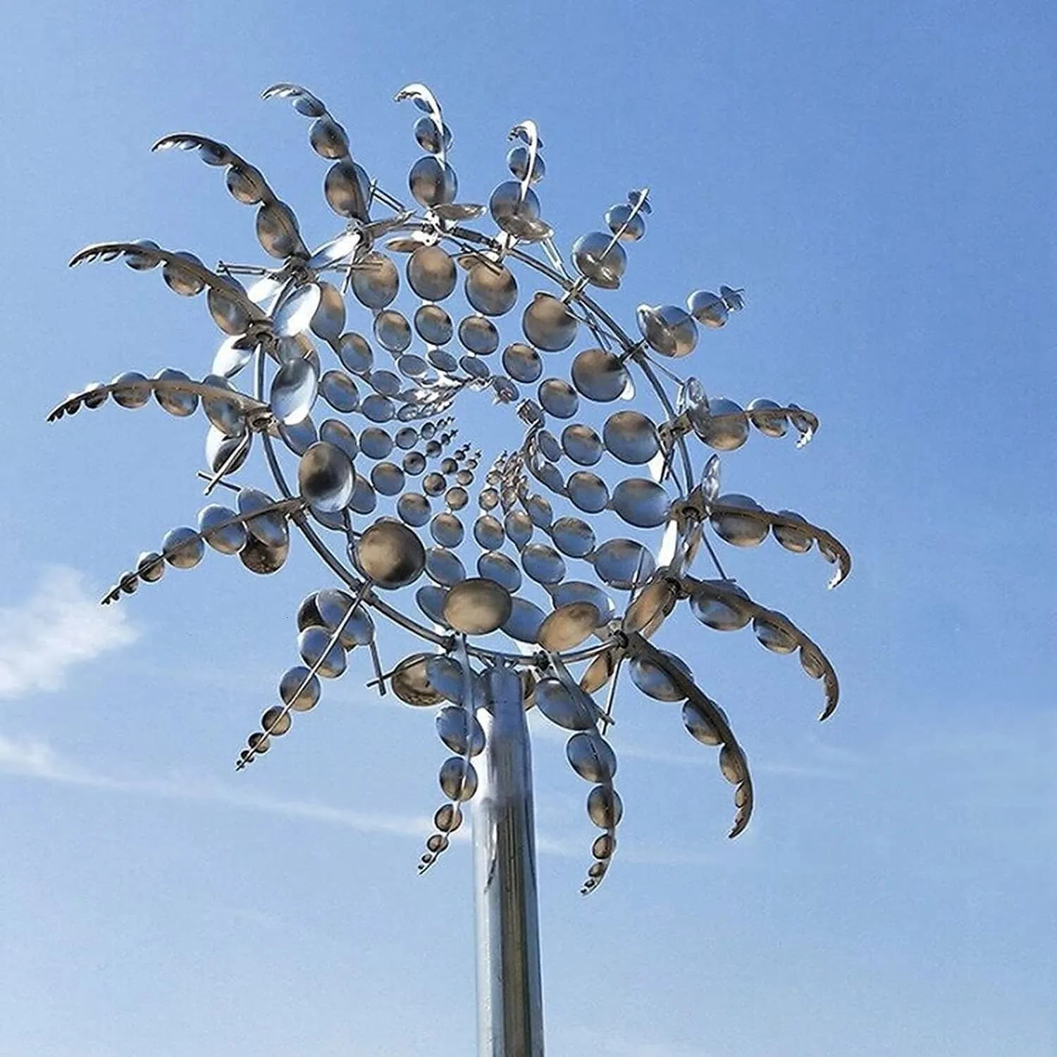 Décorations De Jardin Moulin À Vent En Métal Unique Et Magique 3D Wind  Powered Sculpture Cinétique Pelouse Spinners Yard Decor Gift 230625 Du 8,53  €