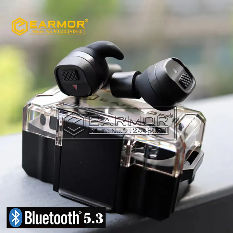 Tactical Earphone Earmor Bluetooth Earplugs M20t BT5.3 Ver Militär elektronisk brusreducering Hörande skydd Örpropp för intervallskytte 230621