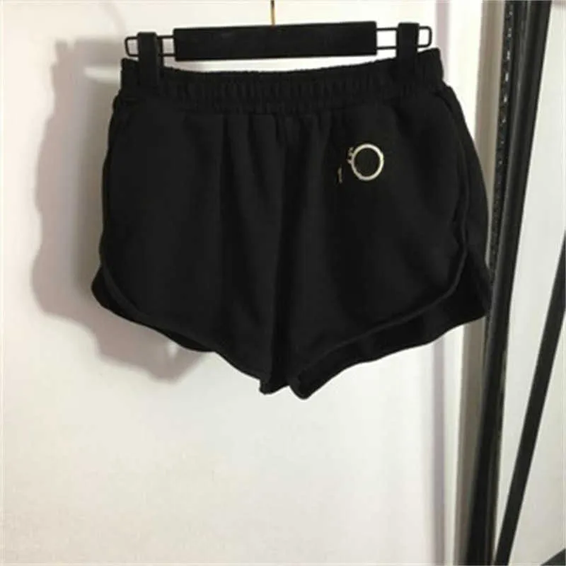 Shorts Dameskleding Zomer Casual Veelzijdige elastische band Nummers Decoratie Los Comfort Wijde pijpen Korte buitensport Ontwerpers Dames