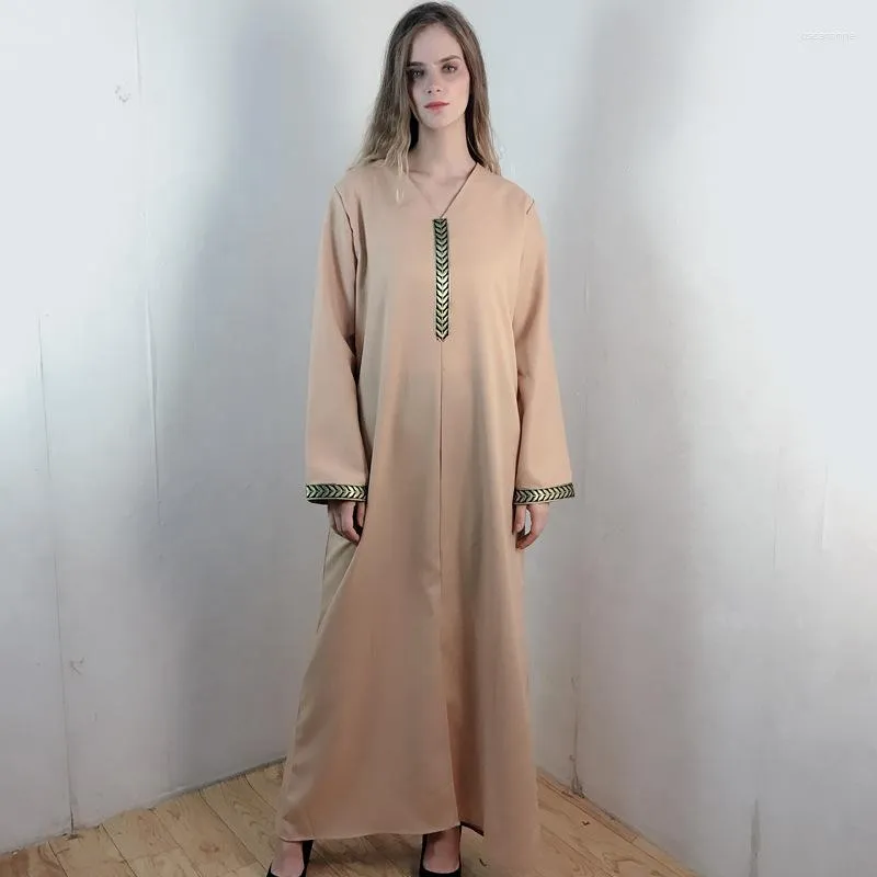 Vêtements ethniques Ramadan Eid Mubarak Abaya dubaï Pakistan turquie Islam Robe musulmane prière pour les femmes Robe Longue Djellaba Femme caftan