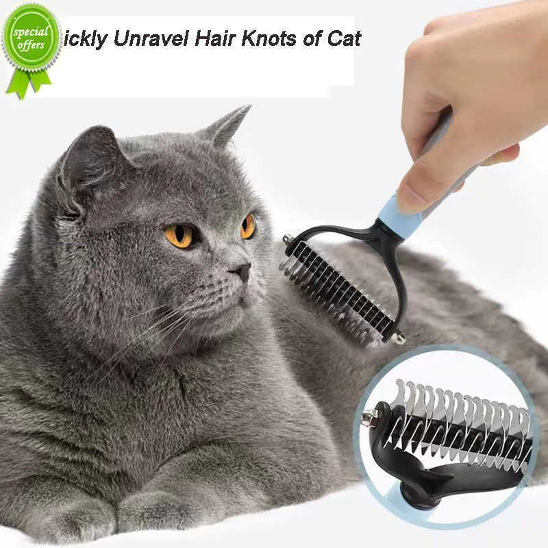 Dog Comb Pet Brush щенка инструменты для груминга кошка груминга 2 -летняя дематтинг грабцы под шкром