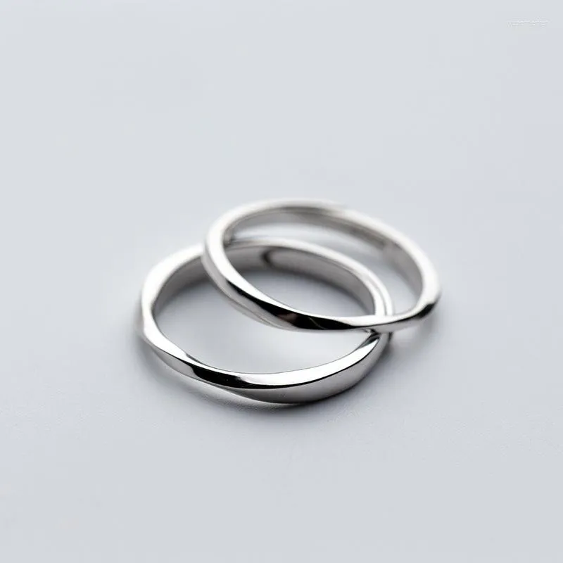 Cluster Rings MloveAcc Real 925 Silver Women Men Sterling Couple For Lovers Wedding Band Female Jewelry