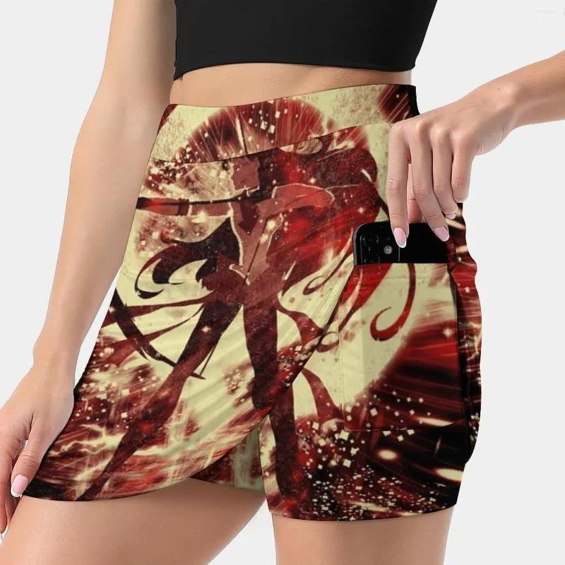Skirts Mars Storm Women's Skirt With Hide Pocket Tennis Golf Badminton Running Anime Movies Culture
