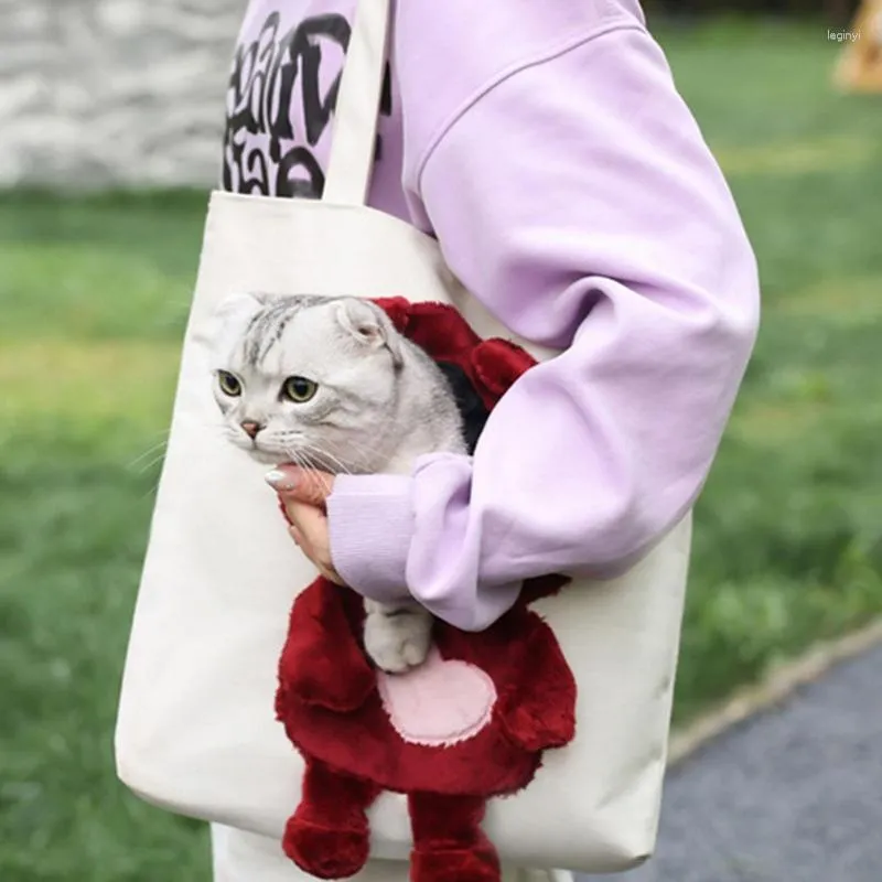 Marsupio Gatti Borsa A Tracolla Tote Borsa In Tela Gatti Simpatica