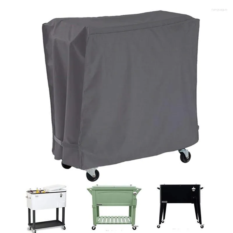 Sacs de rangement étanche refroidisseur couverture chariot avec sangles réglables extérieur intérieur roulant glace coffre chariot pluie couvre la poussière