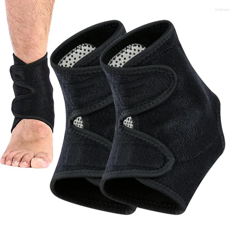 Genouillères 1 paire Fitness Sports Cheville Brace Gym Élastique Soutien Gear Pied Poids Wraps Protecteur Jambes Puissance Haltérophilie