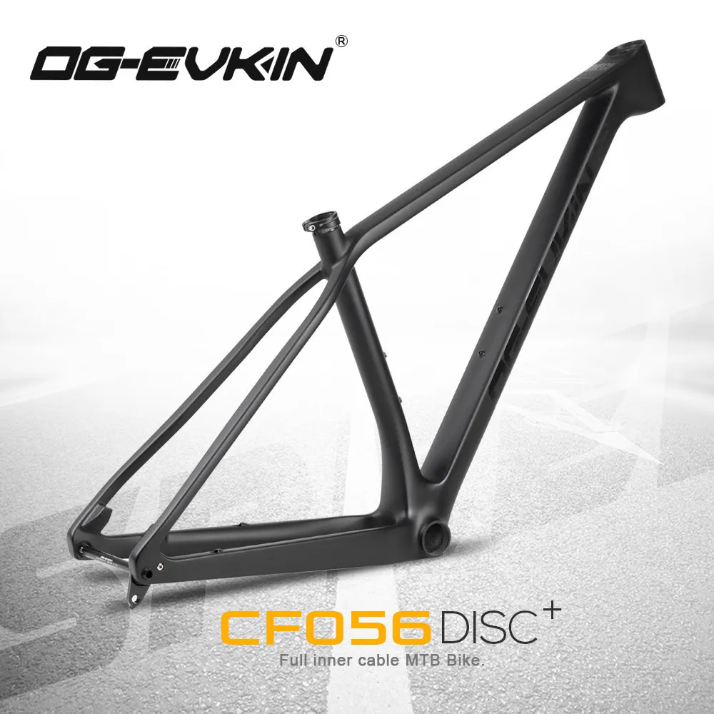 Автомобильные стойки для грузовиков OG-evkin CF-056 MTB Карбоновый горный велосипедная рама 12x148 Thru-Axle 29er BB92 Диск Полный межрепестивный маршрутизация велосипедов карбоновые велосипеды 230621