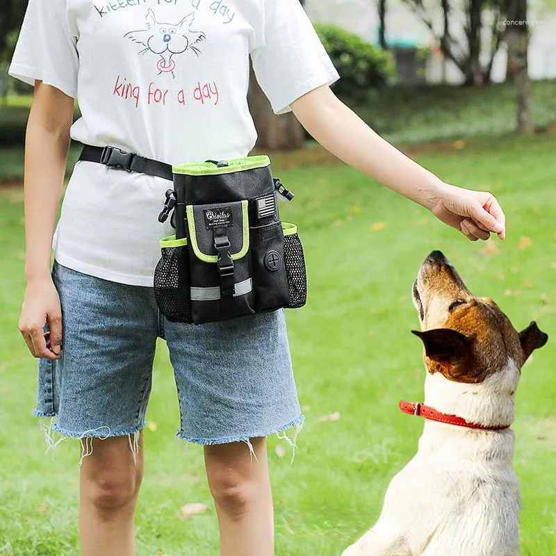 Köpek araba koltuğu portatif evcil hayvan tedavisi antrenman çantası yavru atıştırmalık çok işlevli açık hava seyahati için ödül belini kapsar
