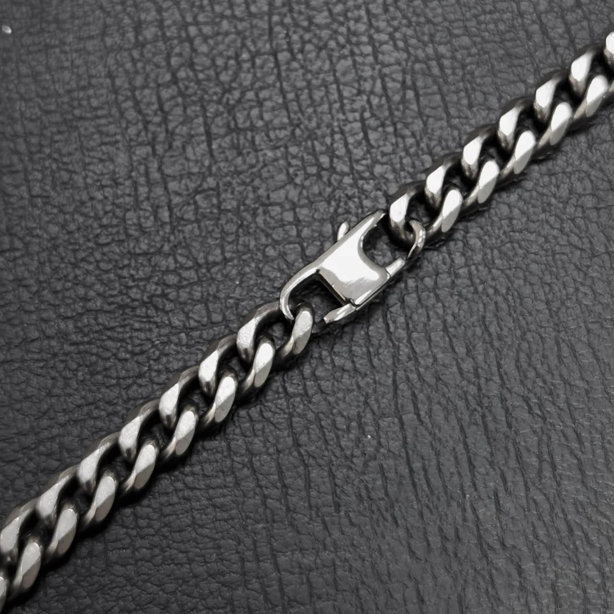 Men's Titanium Black Diamond Chain Necklace at 1stDibs | black titanium  necklace men's, black titanium cuban link chain, black diamond cuban link  chain
