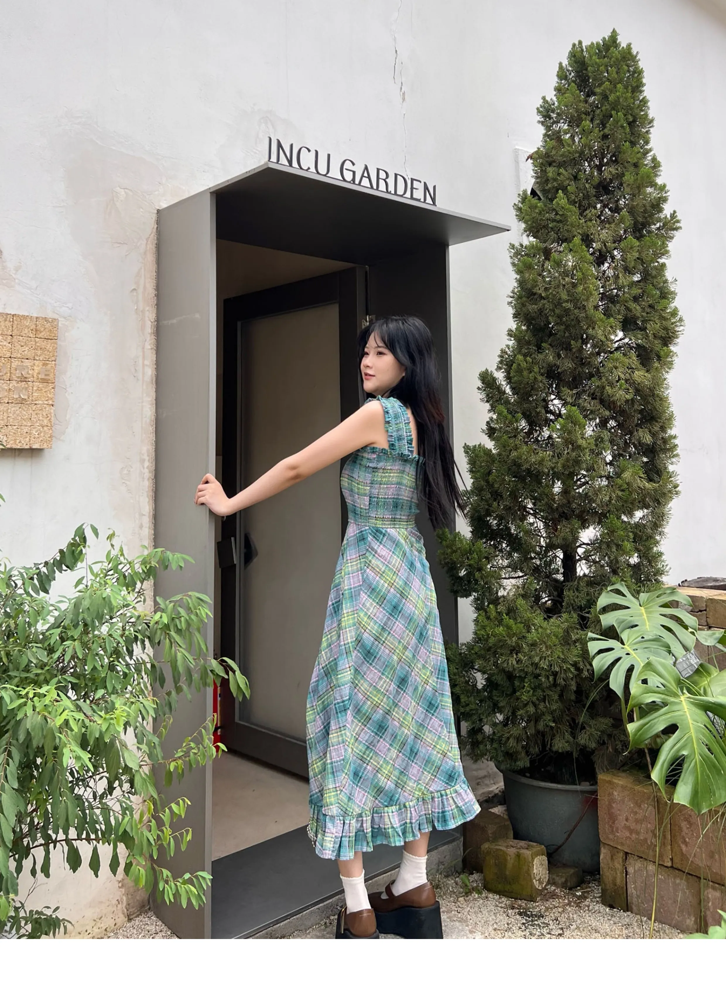 [shalom] ENJOY HOOD DRESS /追跡付 overlace | balloon silhouette dress