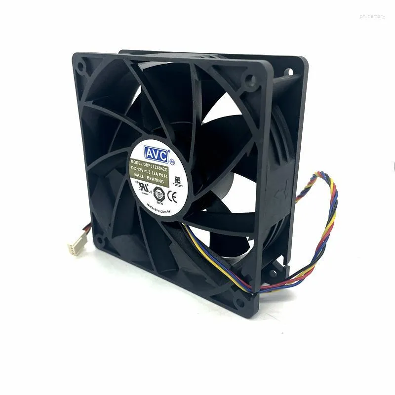 Computer Coolings Fans & For AVC 12038 12V PWM Miner Mining 120mm 12cm Cooling Fan High Speed Violence Powerful 7000RPMFans