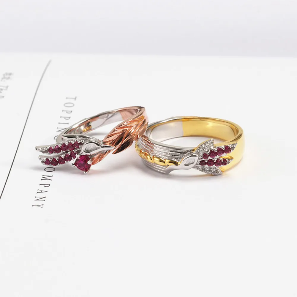 Anillo Solitario LOL Xayah Y Rakan S925 Pareja De Plata Esterlina Anillos Liga De Juego Perifericos Leyendas Amantes Hombres Mujeres Novia Regalos 230625 De 16.58 DHgate