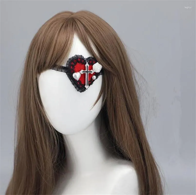 Impreza dostarcza kobiety anime cosplay kostium cień do cienia do cienia haft haftowy pojedynczy maska ​​oka opaska c1045