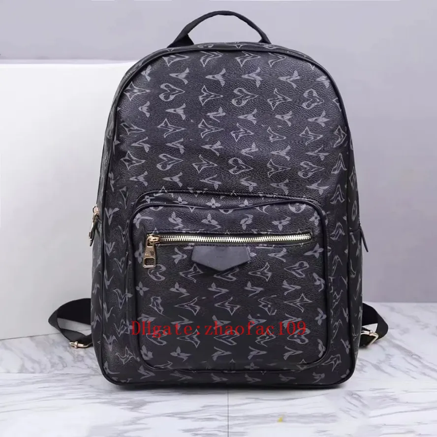 Tasarımcı Siyah Kabartma Sırt Çantaları Çantalar Erkek Kadın Deri Sırt Çantası Okul Çantası Moda Sırfıck Presbyopic Rucksack Omuz Çantaları M43735 N41379