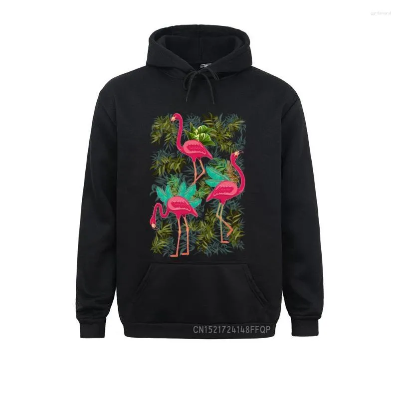 Sweat à capuche pour homme flamants roses imprimé sweat mode Fitness Cool poche oiseaux exotiques pull pour homme Harajuku vêtements pour hommes