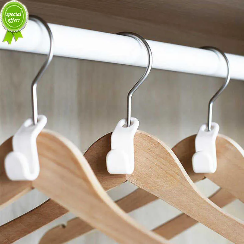 New Clothes Hanger Connector Hook Cascading Clothes Hangers For Heavy Duty Space Saving Cascading Connection Hook For Clothes Closet