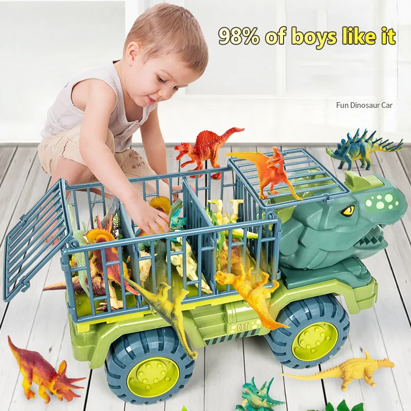 Jouets De Camion De Dinosaure Pour Enfants De 3 À 5 Ans, Camion De  Transport De