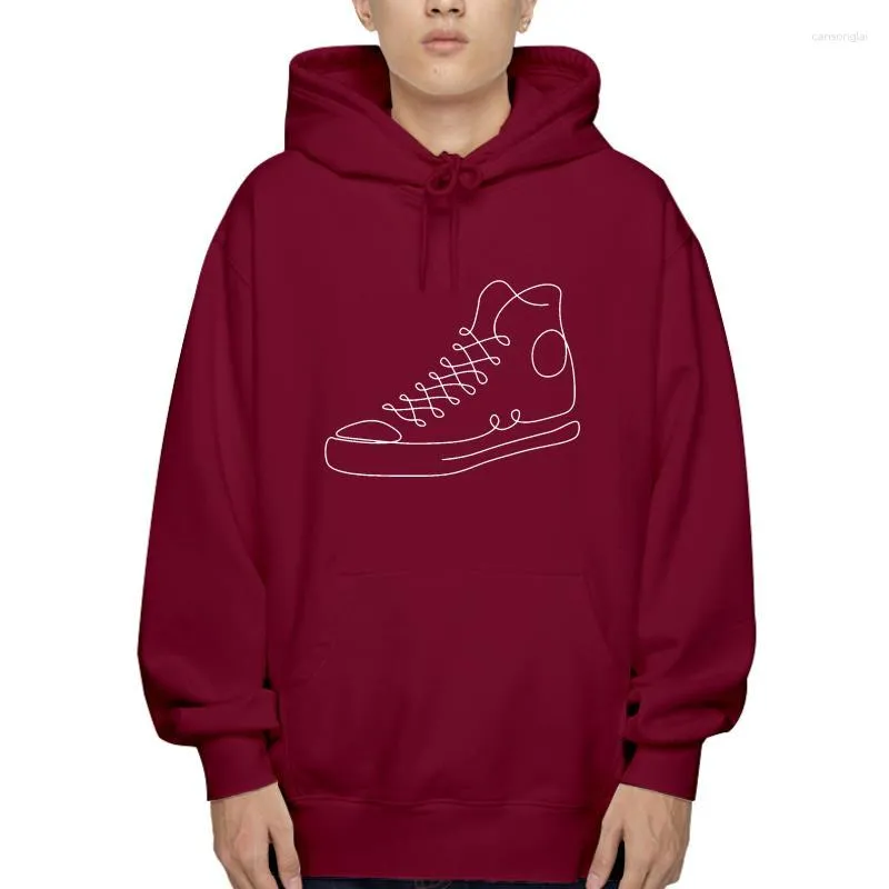 Sweats à capuche pour hommes Cool Sneaker chaussures urbaines Illustration sweat à capuche hommes Design coton polaire Kawaiiraphic bâtiment été motif sueur