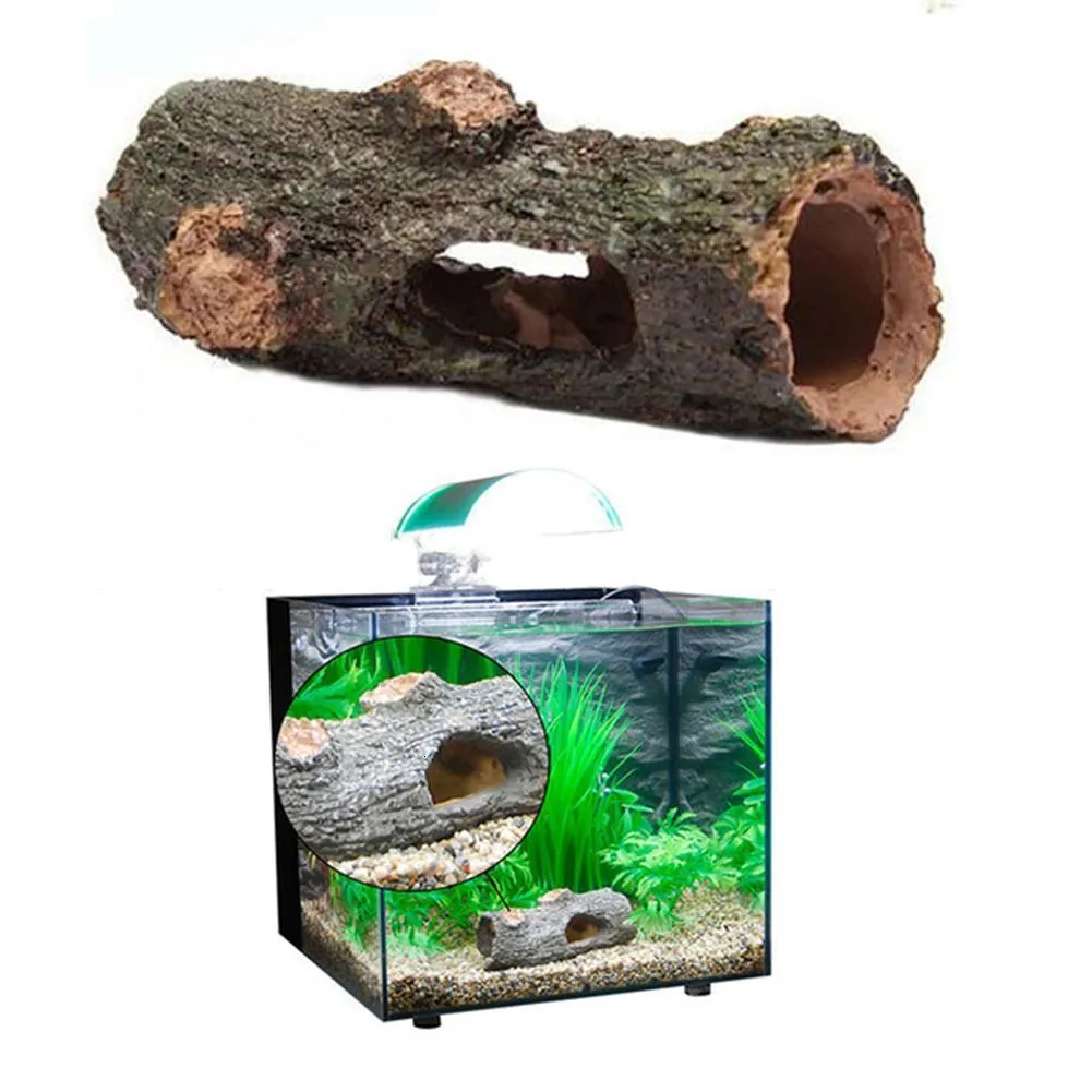 Anquarium Hollow Tree Tunnel Cave Ornament For Fish, Shrimp, Turtle, And  Fish Tanks Hiding Shelter And Decorations Fishbowl Accessories 230625 From  Dao09, $8.71