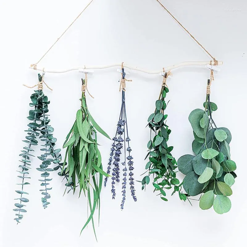Decoratieve Bloemen 4 Soorten Natuurlijke Verse Eucalyptus Lavendel Muur Opknoping Voor Douche Decor Thuis | Echte levende bladeren