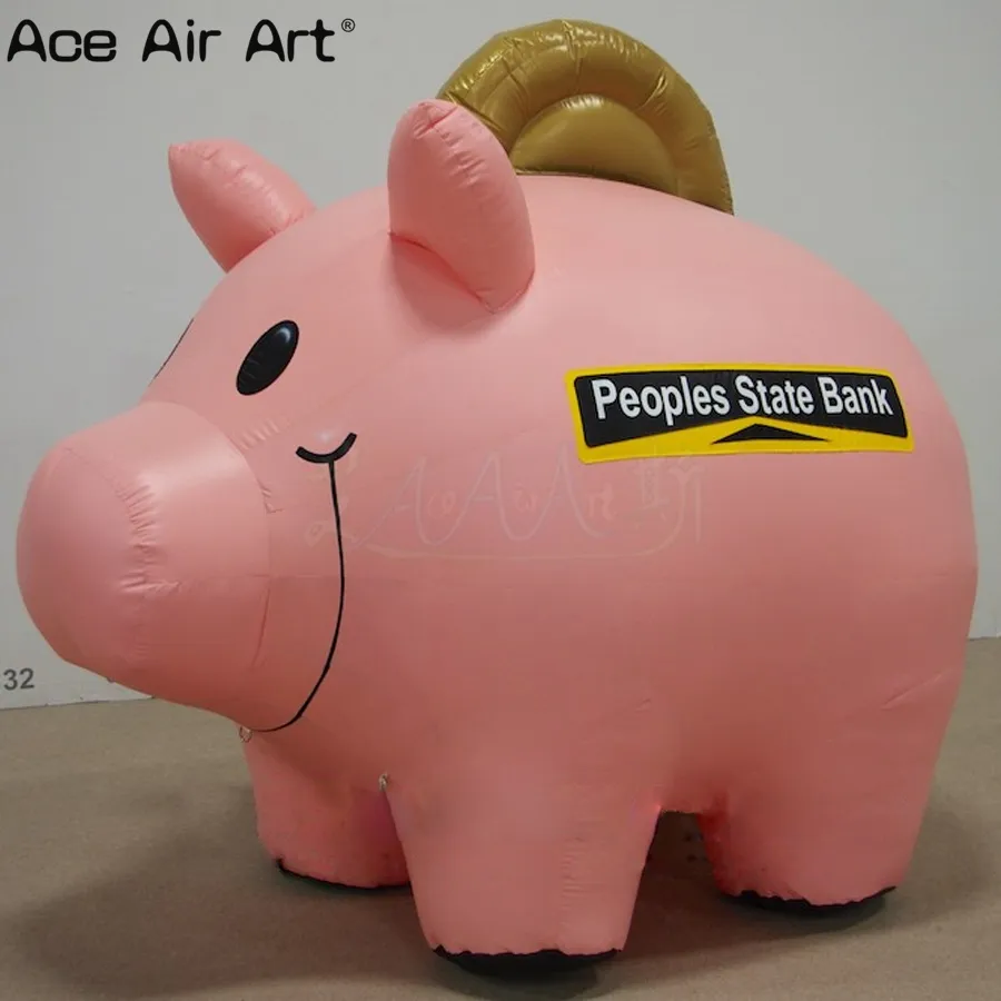 8/10/13/16ftL Inflatable Color Pig Inflatable Piggy Bank with Customized for Event or Promotion Made in China