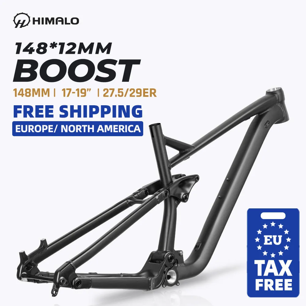 Bilbilar Racks Himalo Cykelram Full Suspension Boost Frame Trail Enduro 148*12mm 29er 27.5er Aluminium Alloy MTB Frame Am All Mountain 230621