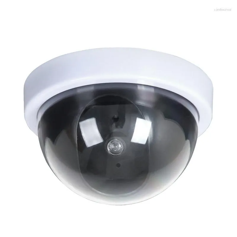 Dummy Fake Security CCTV Dome Camera med blinkande rött LED -ljus